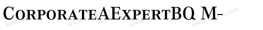 CorporateAExpertBQ M字体转换